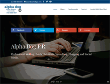 Tablet Screenshot of alphadogpr.com